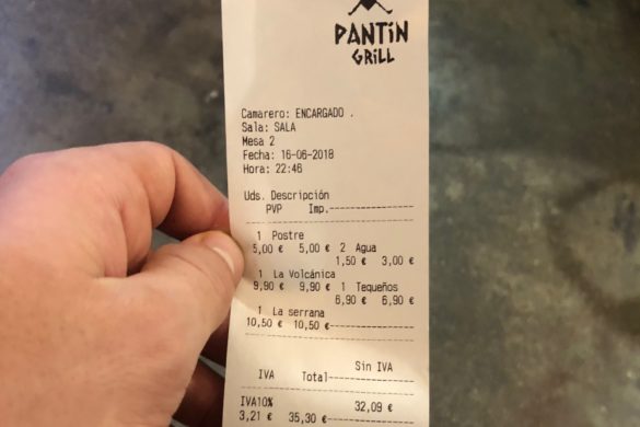 Ticket Cuenta Pantin Grill