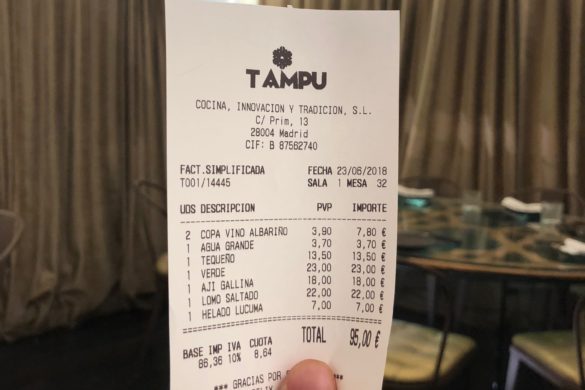 Ticket Cuenta Tampu
